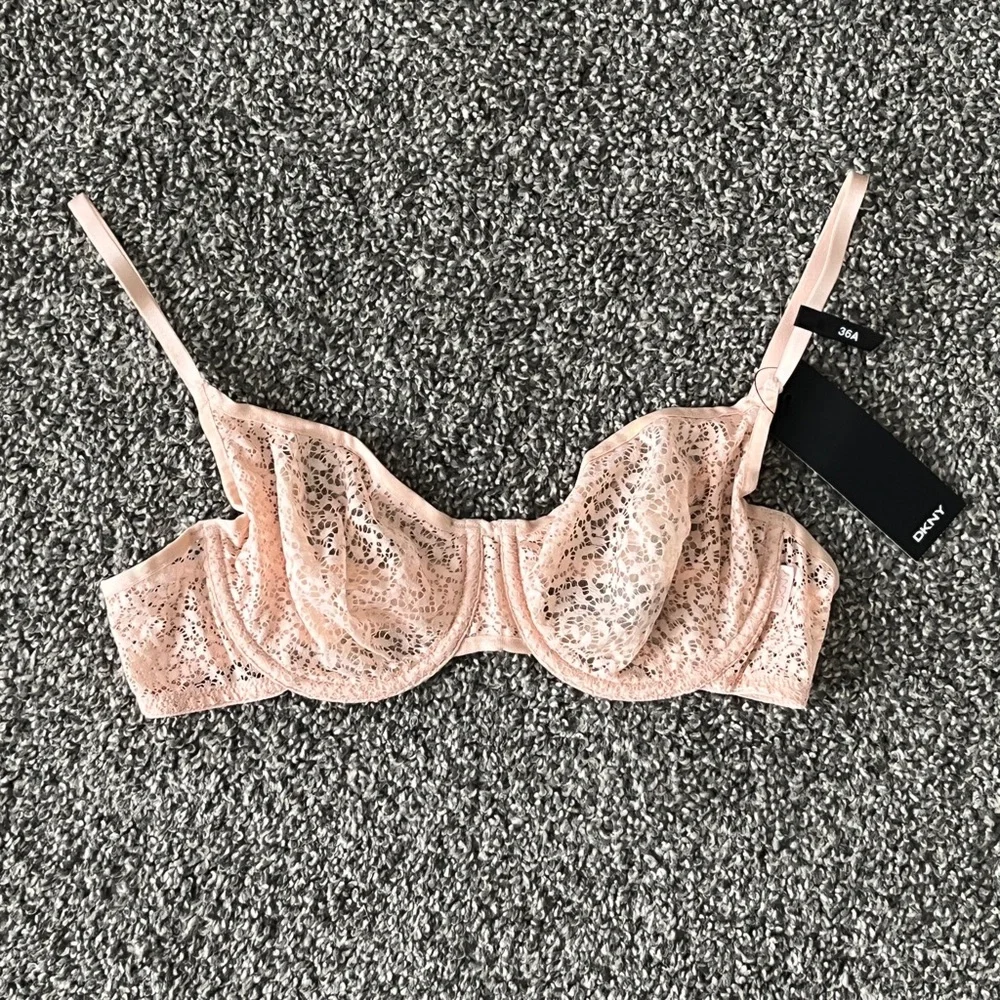 DKNY Lace Underwire Bra in Dusty Rose Size 36A